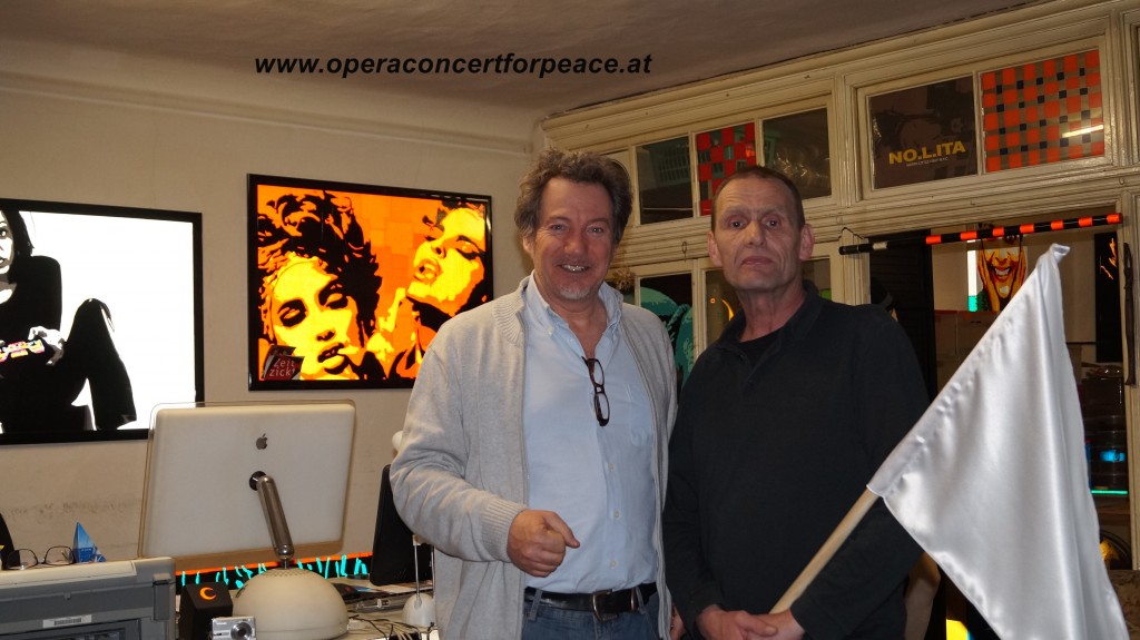 links: Hubert Paul Kuchar mit Michael(Michi) Klebinger