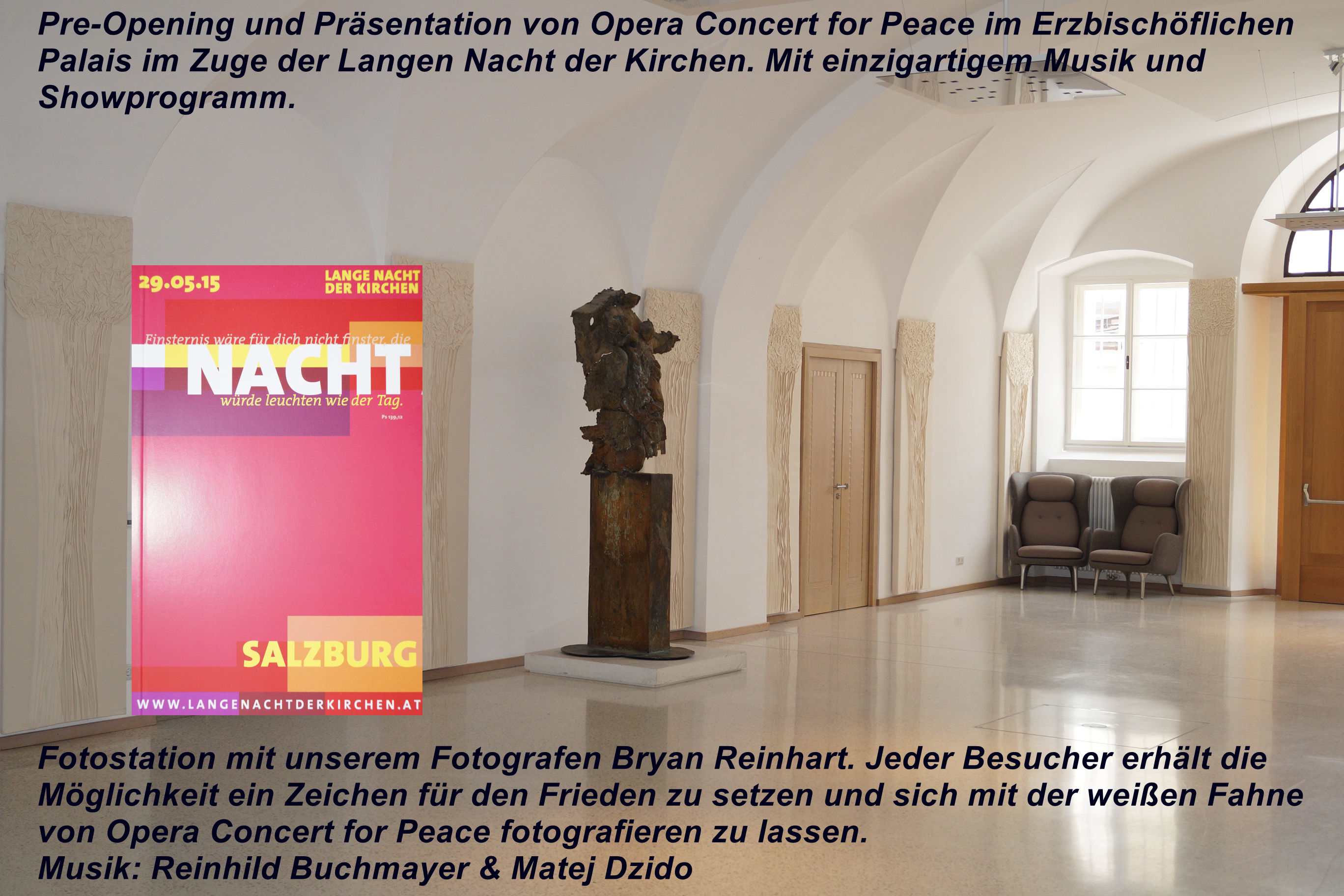 Pre-Opening und Präsentation von Opera Concert for Peace im Erzbischöflichen Palais in Salzburg am 29.05.2015